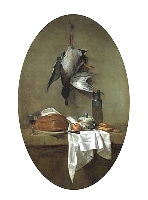 Duck with an Olive Jar, Jean-Baptiste-Simeon Chardin, 1764